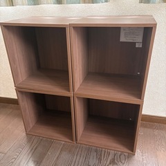 木製キューブボックス　4つの画像