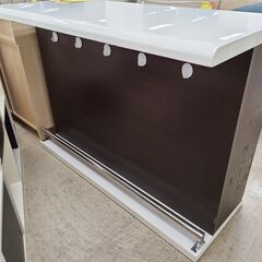 J9784　NITORI　ニトリ　バーカウンター　モデナ　120DBR　ダークブラウン　クリーニング済み【リユースのサカイ柏店】の画像