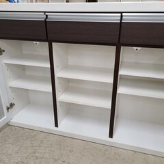 J9784　NITORI　ニトリ　バーカウンター　モデナ　120DBR　ダークブラウン　クリーニング済み【リユースのサカイ柏店】の画像
