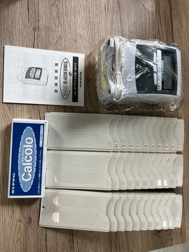 新品  NIPPOタイムレコーダー タイムラック付き、カード付き