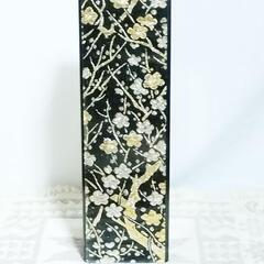 花器 花瓶 置物 陶器 黒金の画像
