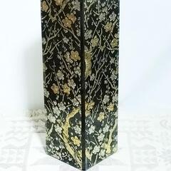 花器 花瓶 置物 陶器 黒金の画像