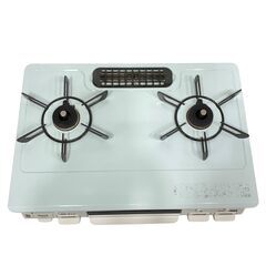 25C260_ジA【2023年製】Rinnai リンナイ ガステーブル KG67MTL・RT67JH 都市ガス用（12A/13A） 左側強火力 ガスコンロ 現状品 中古の画像