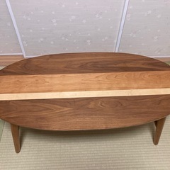 テーブル　折りたたみ　リビング　丸型の画像