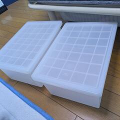 無印良品　収納ボックス　小　２個セット　
約幅２５×奥行３５×高...