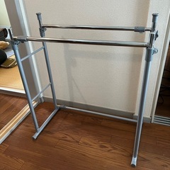 押入れ用 2段ハンガーラック