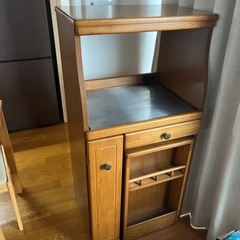 米びつ付きレンジ台
