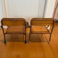 珍品 肘置き付き園児用チェアー 可愛いの画像