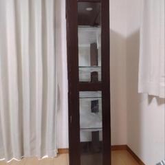 コレクションケース  キュリオケース  ブラウンの画像
