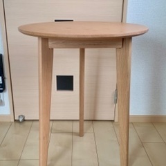 MU RONG 木製円形テーブル 60cm