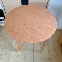 木製円形テーブル 60cm MU RONGの画像
