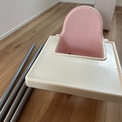 IKEA ハイチェア　ピンク