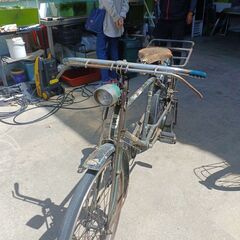 昭和レトロ実働自転車の画像