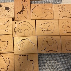 動物 シーソー つみきの画像