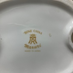☆値下げ☆W2506-367 BONE CHINA 日本製陶器カップルフィギュア 中古の画像