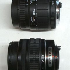  実写未確認 カメラ レンズ 2本セット ペンタックスマウント　シグマ 28-80ｍｍ１:3.5-5.6 /DAL 18-55ｍｍ１:3.5-5.6 ☆ PayPay(ペイペイ)決済可能 ☆ 札幌市 豊平区 平岸 平岸店の画像