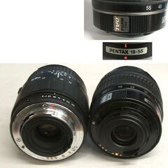  実写未確認 カメラ レンズ 2本セット ペンタックスマウント　シグマ 28-80ｍｍ１:3.5-5.6 /DAL 18-55ｍｍ１:3.5-5.6 ☆ PayPay(ペイペイ)決済可能 ☆ 札幌市 豊平区 平岸 平岸店の画像