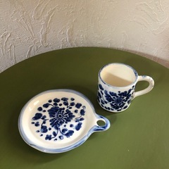 デノミコーヒー碗とソーサー　4客　新品
の画像