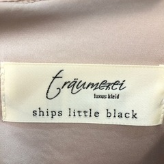 【※大幅値下げ※】フリル　ワンピース　ベージュ【ships little black】の画像