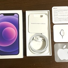 【美品・おまけ多数】Apple iPhone12 mini パープル 128GBの画像