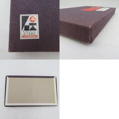 風呂敷 牛首紬 県指定無形文化財 絹 無地 オレンジ色 箱入 【キモノオフ野々市若松店】の画像