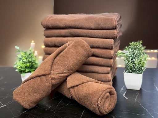 エステ用バスタオル（ブラウン） クリーニング済み】エステ用バスタオル（ブラウン）