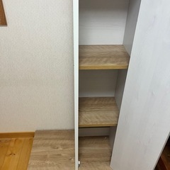 鏡付き収納ハンガーの画像