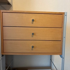 【終了】無印良品3段引き出し
