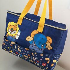 ○たべっ子どうぶつ デニム風保冷バッグ サイズ約39×25×29...