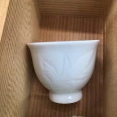  奥川忠右衛門作 白磁煎茶器セット 無形文化財 の画像