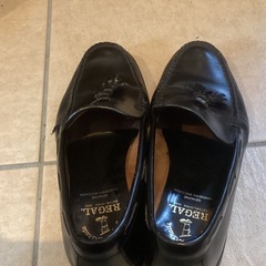 リーガル　黒のタッセルローファーの画像