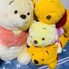 プーさん くまのプーさん ぬいぐるみ まとめ売りの画像