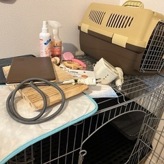 うさぎ ケージ キャリーケース 給水器等　一式セット