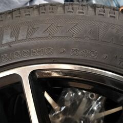 BLIZZAK VRX 165 50 R16 アルミ 16x4.5J SET48 PCD100 5穴 4本セットの画像