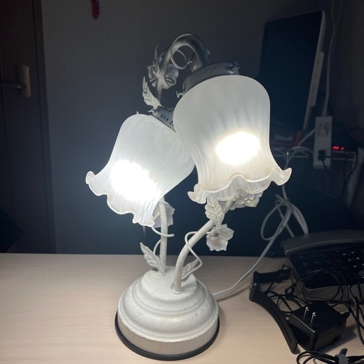 調光機能付き】フラワースタンドライト癒しのインテリア照明