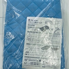 ショップジャパン　ひんやり敷きパッド、クールくつろぎ枕セットの画像
