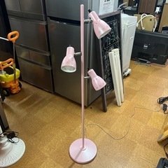 【超希少】ピンク三連スタンドライト💖インテリア照明の逸品の画像