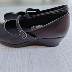 美品　Lady Work ストラップシューズ　 24cm 　　ヒール5センチの画像