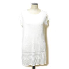day to day HIROMI YOSHIDA 未使用新品 麻混半袖ロングニット Mサイズ アイボリー ヒロミヨシダ デイトゥデイの画像