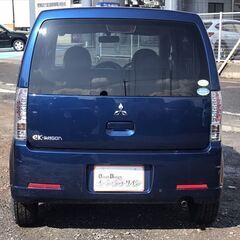 【福岡自社ローン】★保証人なし★全国対応★eKワゴン　MX★ダークブルー★純正アルミ★車検2年付き★福岡自社ローンの画像