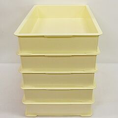 中古美品　フードコンテナー（ばんじゅう・フタ無し）　5枚セットの画像