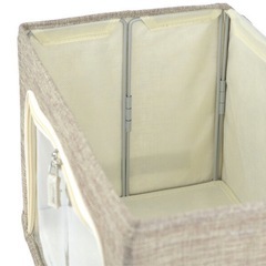 【新品】天馬 ジッパー開閉 収納 ボックス 38 衣類収納ボックス プロフィックス ジッパー開閉ボックス ライトブラウン 透明窓付きの画像