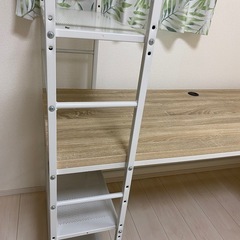 LOWYA  　L字方デスク　サイドラック付きの画像