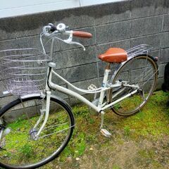 ロココ27インチ❤　ホワイト自転車