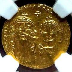 NGC ヘラクリウス コンスタンティノス ビザンチン帝国 金貨 資産