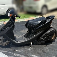 HONDA ホンダ ロンホイ 車高短 シャコタン 改造車 ライブディオ Dio AF35 黒 の画像
