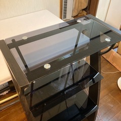 大特価‼️ガラス棚 ガラス収納 4段 シェルフ棚 その他多数出品中‼️の画像