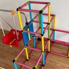 最終値下げ 遊具 ジャングルジム　ブランコ　キッズパーク　雨の日でも室内育児 　　の画像