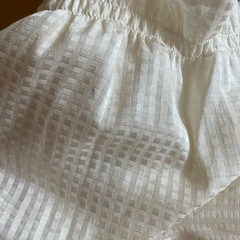 【タグ付未使用】［INGNI］リボンタイ付チェックブラウスMの画像