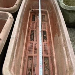 プランター　茶色　角形の画像